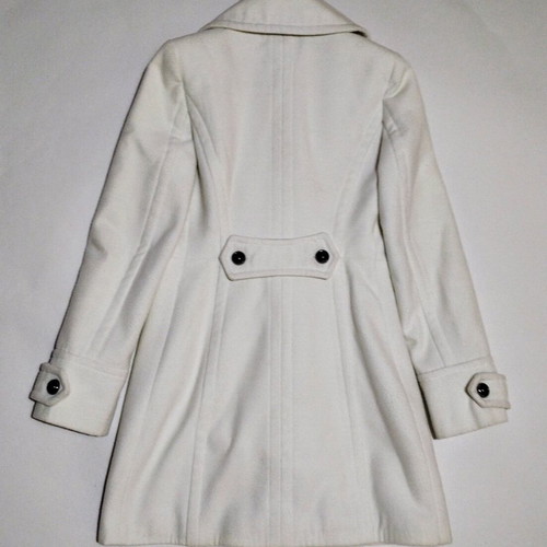 Virgin Prunes by Mikro women's coat used, white, size S
