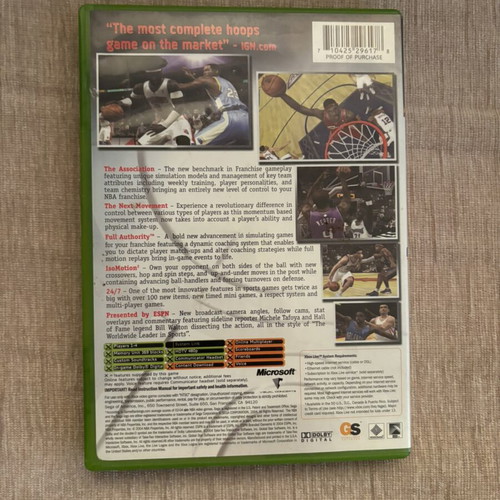 ESPN 2K5 Xbox Original NTSC game, American version