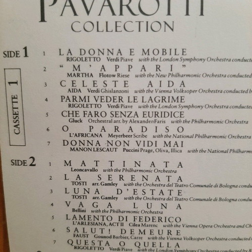 The Pavarotti Collection double cassette like new, classical music