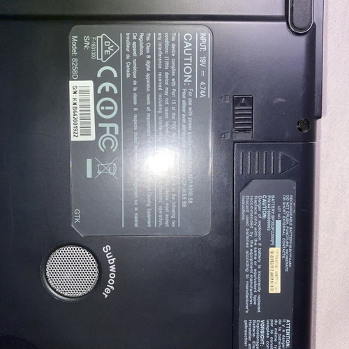 Laptop Innovator model 8258D used without charger