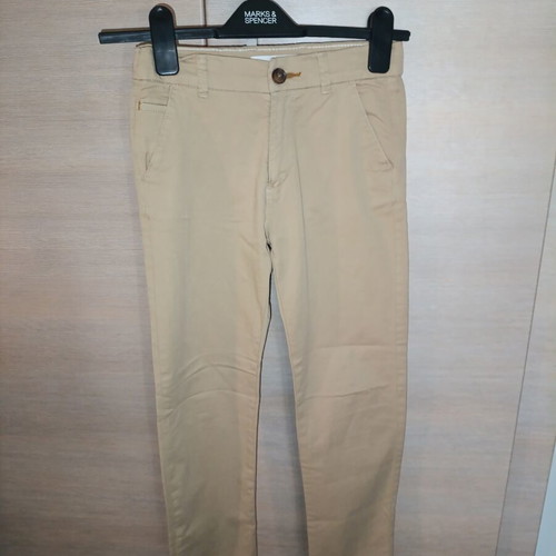Zara beige fabric boys' pants size 134 cm, age 9