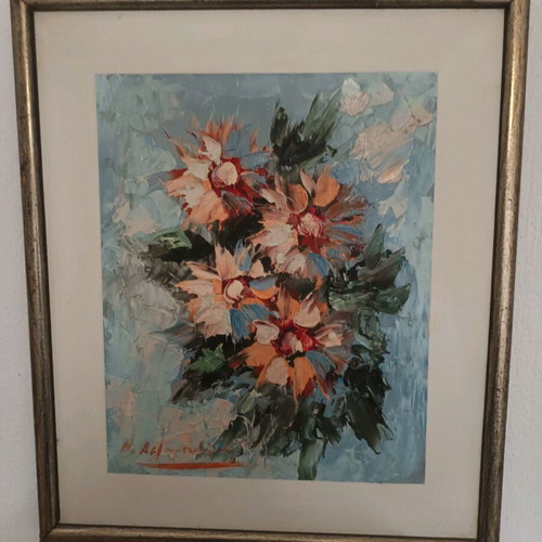 Painting used, authentic, signed