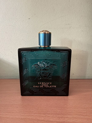 Versace Eros Eau de Toilette 200ml used, authentic with box