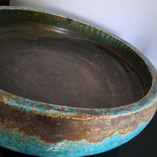 Decorative bowl for living room or office in beautiful sea blue like new