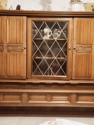 German Showcase used, genuine wood