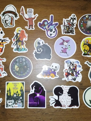 Coraline and The Nightmare Before Christmas stickers new