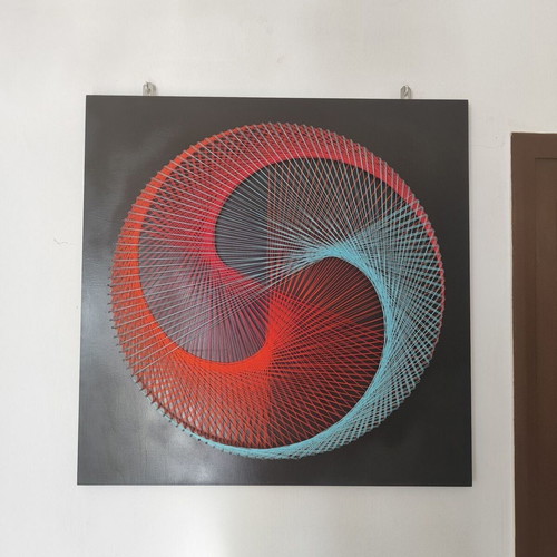 Triple Flow Handmade String Art Wall Decor