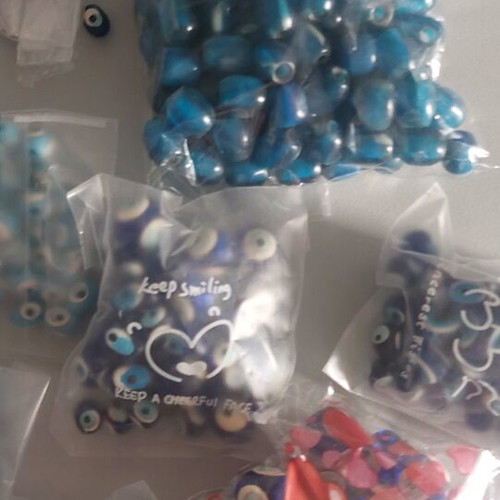 Evil eye beads like new, 580 g, blue and turquoise
