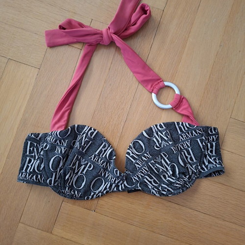 Emporio Armani Vintage Bikini Set like new, all-over logo print, 2008
