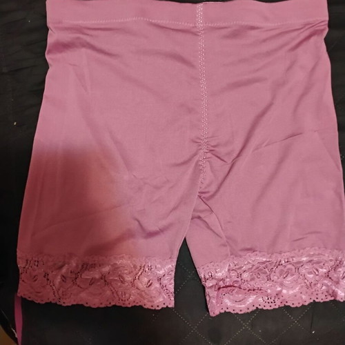 Pink latex lingerie with zipper pocket like new