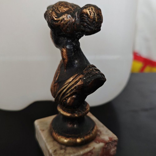 Brass Bust of Goddess Artemis like new