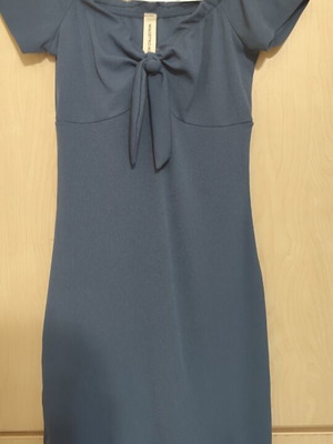 Blue Mini Rib Dress like new, bodycon fit