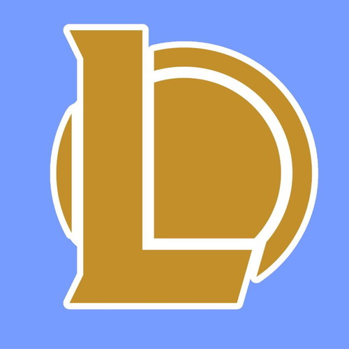 League of Legends logo sticker on glossy paper made to order