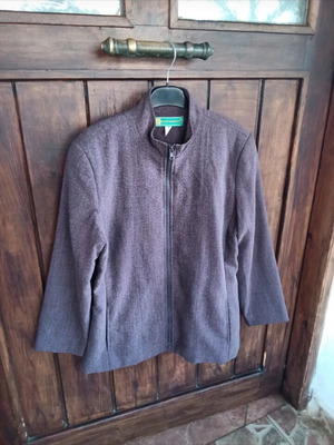 Leonard's jacket like new, purple-gray, size M/38, zipper and pockets