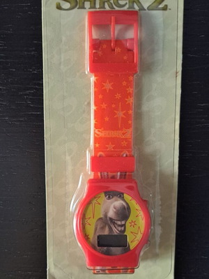 Shrek 2 electronic watch new with donkey, collectible