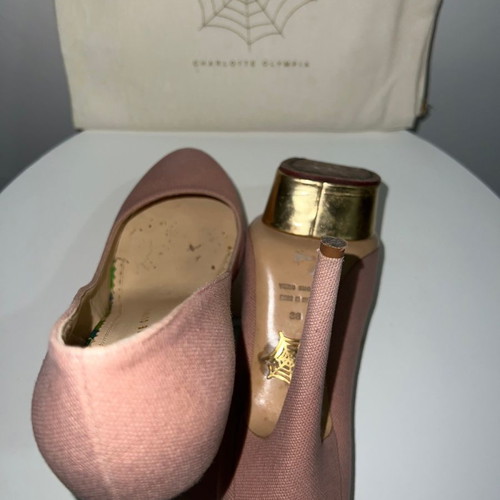 Παπούτσια Charlotte Olympia μεταχειρισμένα, γόβες ροζ, μέγεθος 38