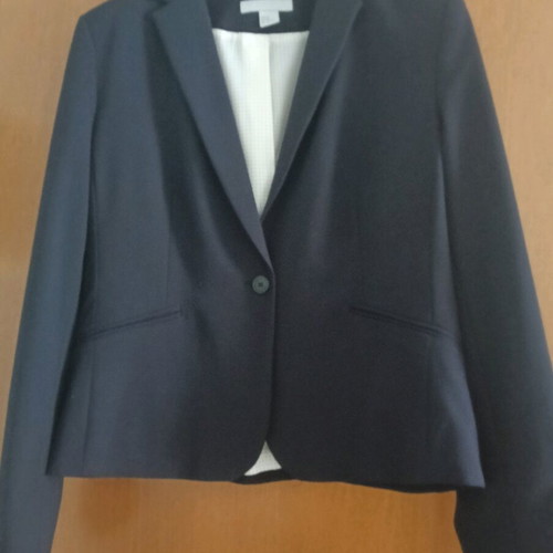 Dark blue fitted jacket like new, size L