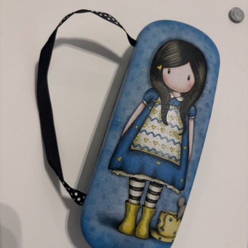Glasses case like new, blue
