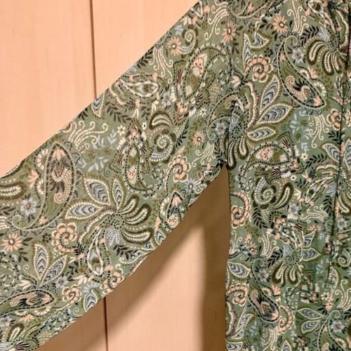 Stradivarius boho dress like new, green multicolor, size M