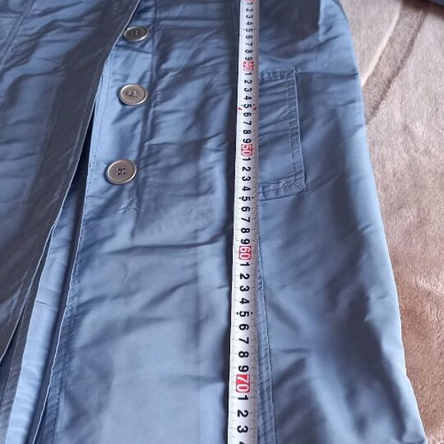 Lineaemme trench coat like new, waterproof windbreaker, blue-gray