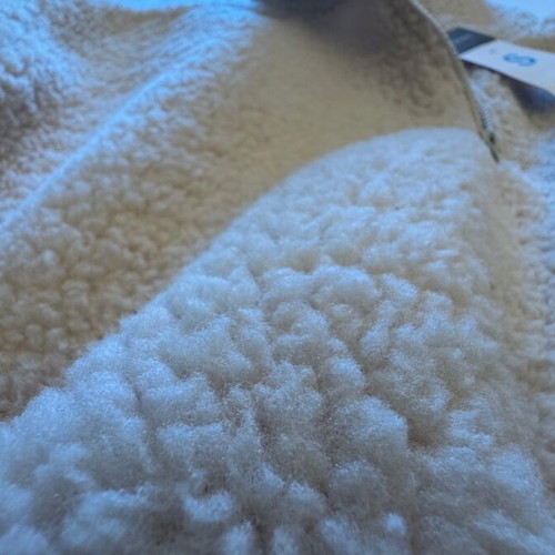 Primark women's fleece sweater used, white beige, size S