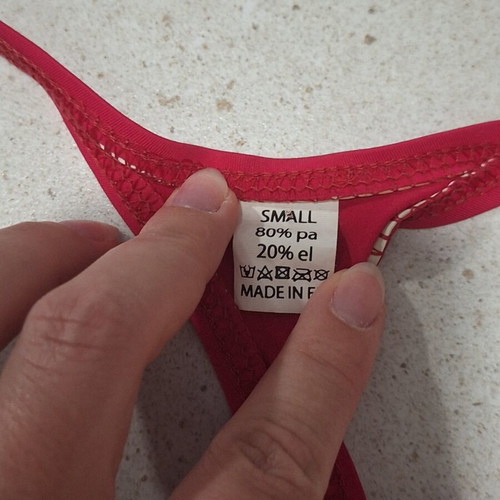 Racerback Bikini Set deep red, size Small, like new