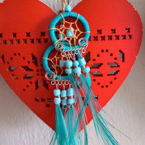 Handmade earrings new, blue