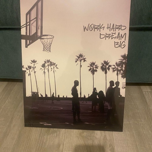 Basketball metal poster 44x32 new with wall sticker no nails