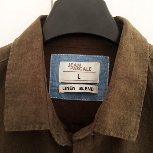 Jean Pascale men's khaki shirt new, regular fit, size L