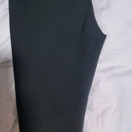 Bershka cigarette pants black used, low rise size S