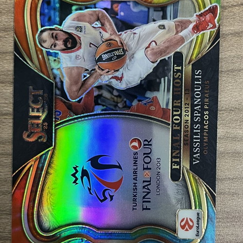 2025-26 Panini Select Euroleague Basketball Vassilis Spanoulis card like new