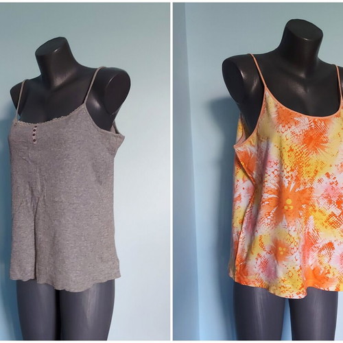 Cotton women's tank tops Bon'a Parte and H&M used, large sizes