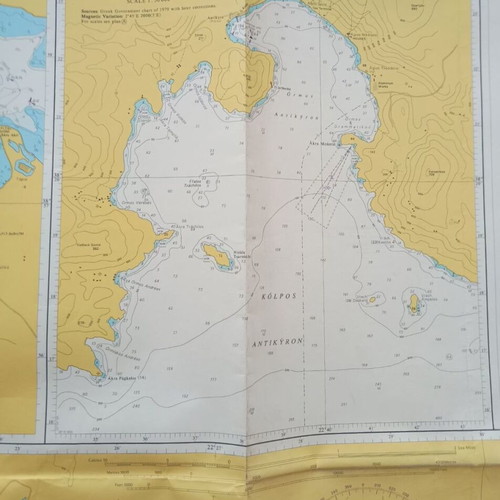 Map of Preveza wider area used, 2007, size 118x71 cm