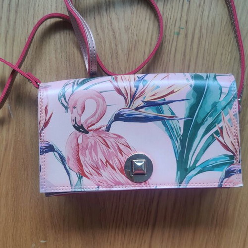 Bag with strap like new, pink