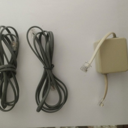 Cables for phone and internet connection like new