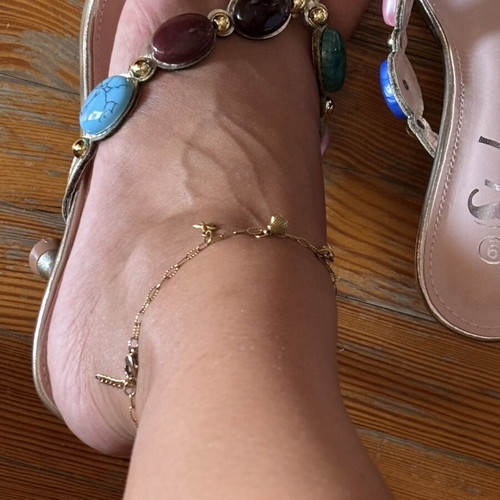 Chic ψηλοτάκουνο πέδιλο με πολύχρωμες πέτρες, boho glam σχέδιο