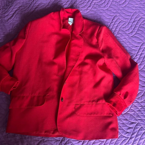Red jacket with shoulder pads like new
