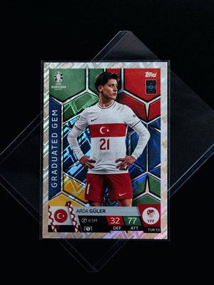 Arda Güler Graduated Gem card like new Topps Match Attax UEFA EURO 2024