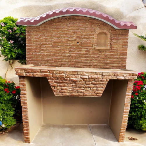 Garden sink Elena outdoor concrete beige and brown new