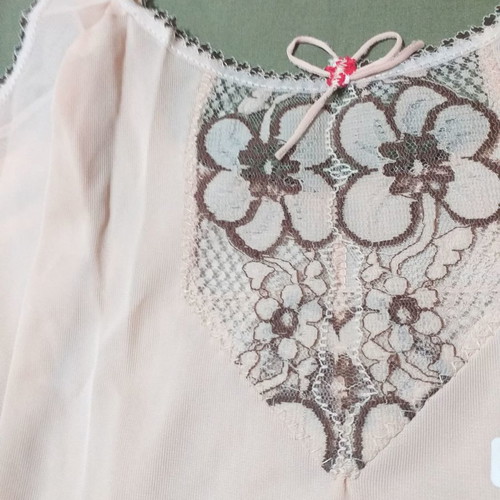Vintage nylon slip new, size 50, beige
