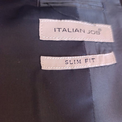 Groom Suit Italian Job blue like new, includes jacket, pants, shirt, tie