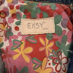 Exsy Jeans denim vest like new with back design