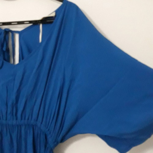 Plus Size φόρεμα μπλέ γυναικείο XXL καινούργιο, μακρύ με λάστιχο στη μέση