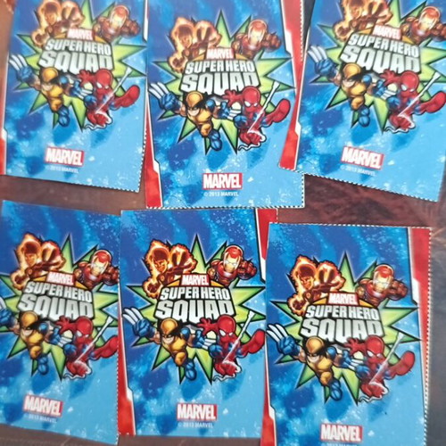 Marvel Super Hero Squad cards pack of 18