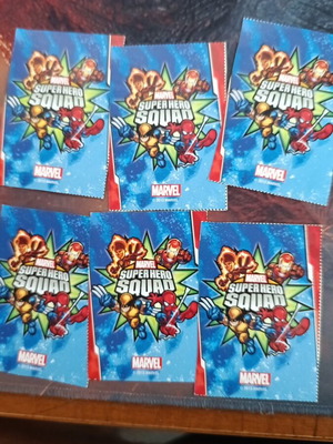Marvel Super Hero Squad cards pack of 18