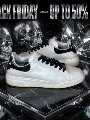 Philipp Plein Sneakers like new, size 42, black and white