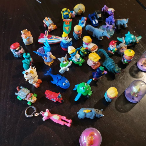 Vintage collection of 41+ used Kinder Surprise toys