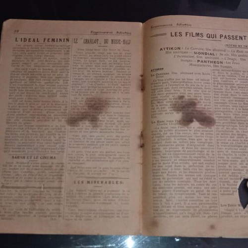Kinimatografiki Vivliothiki 1926 used, silent film La Chatelaine du Liban