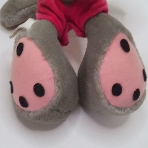 Diddl Mouse grey plush toy used