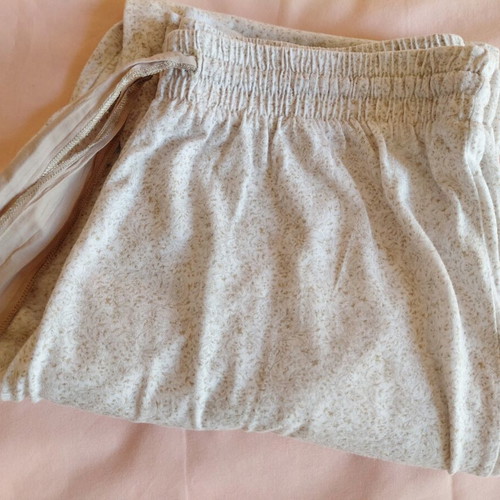 Oysho cotton spring pajama size S beige like new